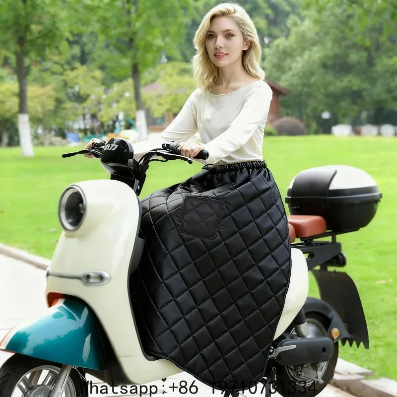 Winter Universal Motorcycles Rainproof Leg Pads With Pockets Scooter Leg Protector Thickened Windproof Scooter Apron Cover