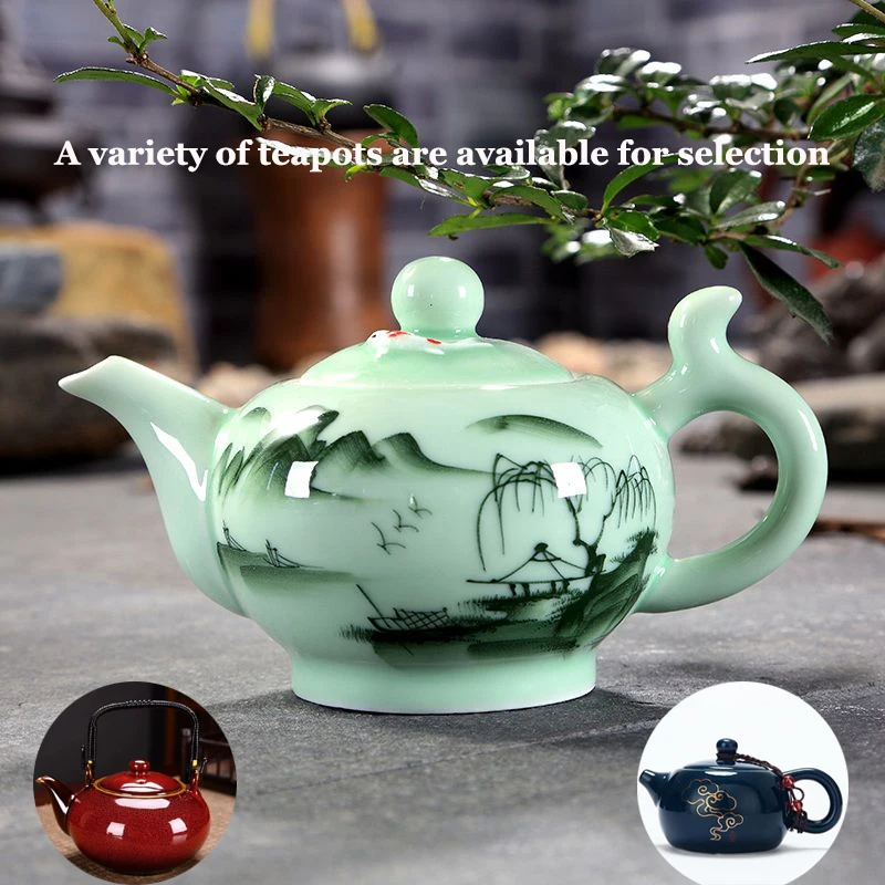 Hochwertige Keramik-Teekanne Traditionelle Chinesische Teekanne Tee-Infusor Teekannen mit Sieb Porzellan-Kanne Wasserkrug