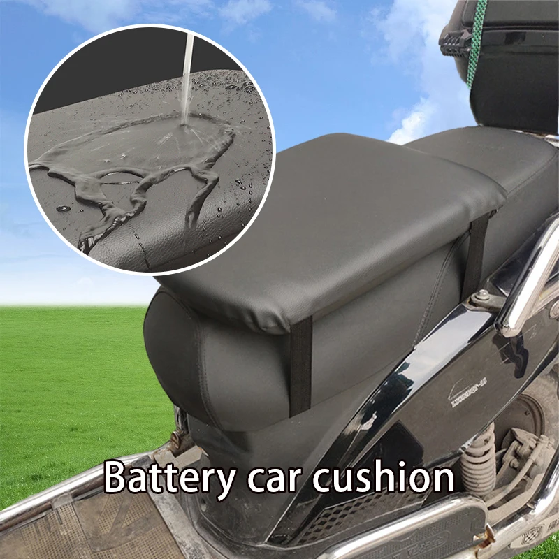 Motorcycle Electromobile Shock Cushion Cover Waterproof And Sunscreen Seat Cushion Non-slip Battery Car Sponge Insulation Pad