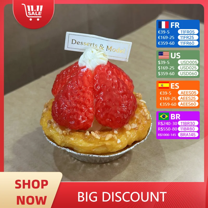 Stock Sale Discounted Price Food Model Small Props Mini Cake Dessert Set DIY Decoration Play Gift Sweet Candy Bread Christmas