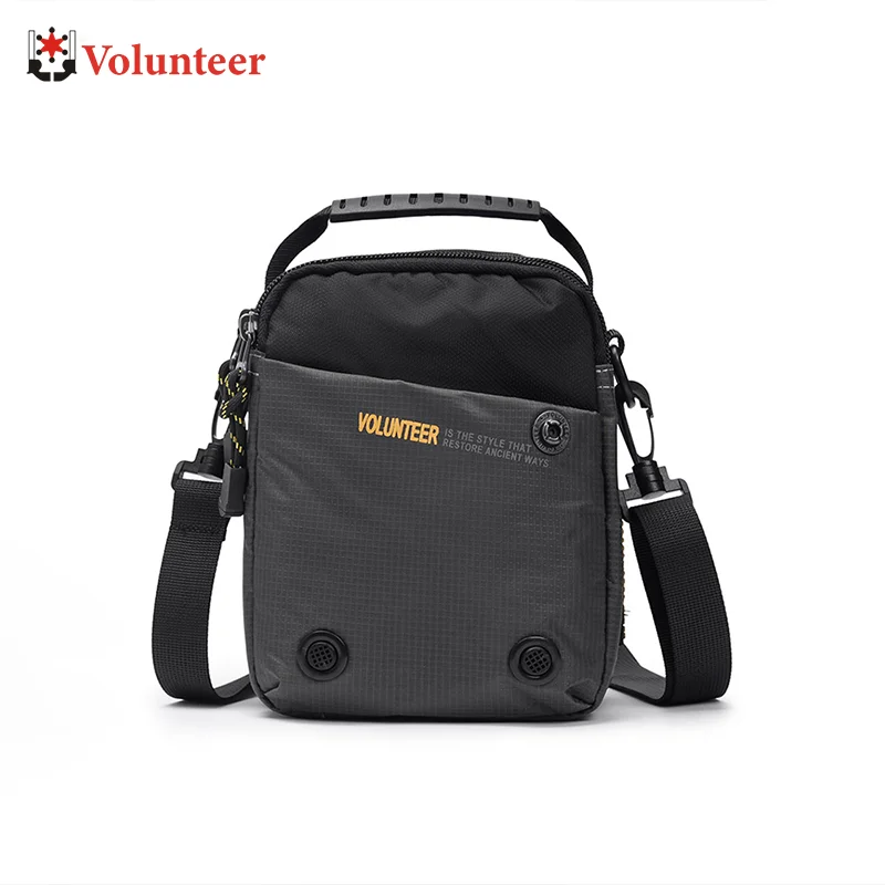 VOLUNTEER Shoulder Bag for Men 2023 New Fashionable Large Capacity Casual Waterproof Phone Commuter Light Weight Bags1698-14