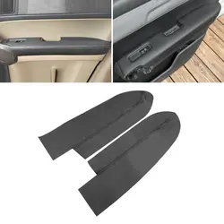 2pcs Front Door Armrest Leather Cover For Honda CRV 2007 2008 2009 2010 2011 Car-styling Interior Door Armrest Panel Cover Trim