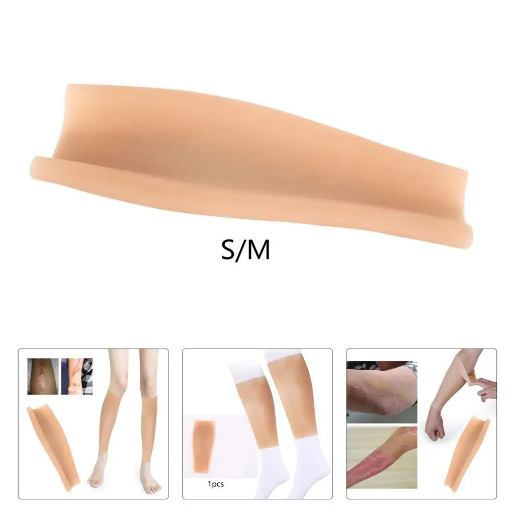 

Silicone False Arm Calf Sleeve for Thin Legs Soft Calf Pad Scar Cover