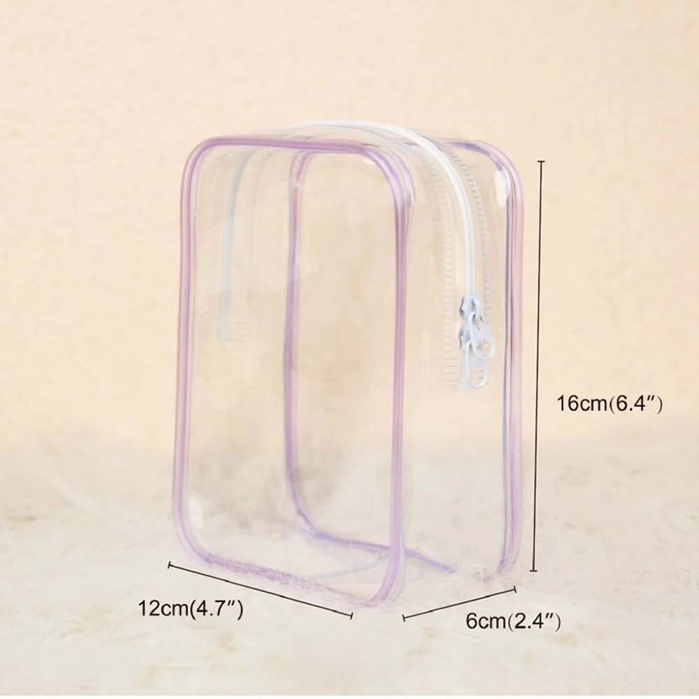 1pcs PVC Transparent Jewelry Storage Bag Keychain High Transparency Dustproof Organizer Box Plush Doll Display Bag Toy Doll Bag