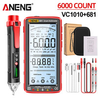 ANENG Multimeter 681 Rechargable Multimetro LCD Screen Current Tester Multitester+VC1010 Voltage Detector Tester Pen Detect Tool