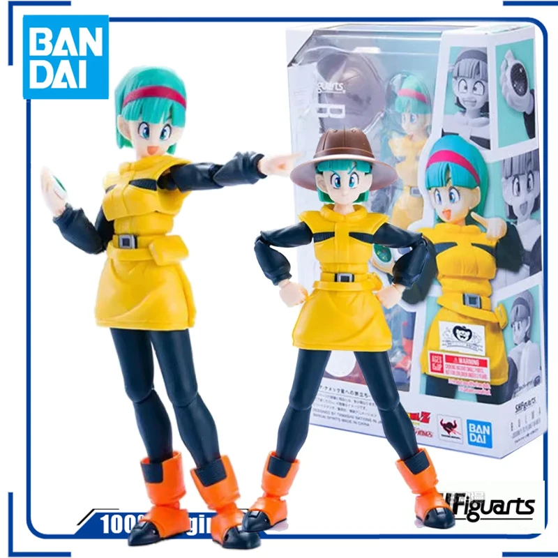 Bandai Original y genuino SHF DRAGON BALL Z BULMA NAMEK TAMASHII NAciones SHFIGUARTS Anime figuras de acción de juguete para niños y niñas