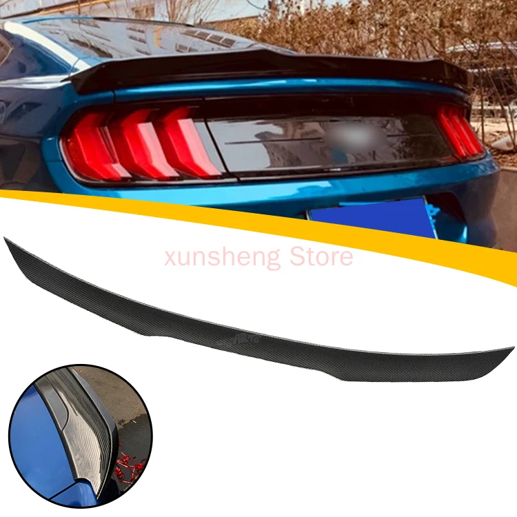 Professional Car Spoilers Manufacturer Wholesale ABS Glossy black Blade H Style Rear Trunk Spoiler For Ford Mustang 2015-2021