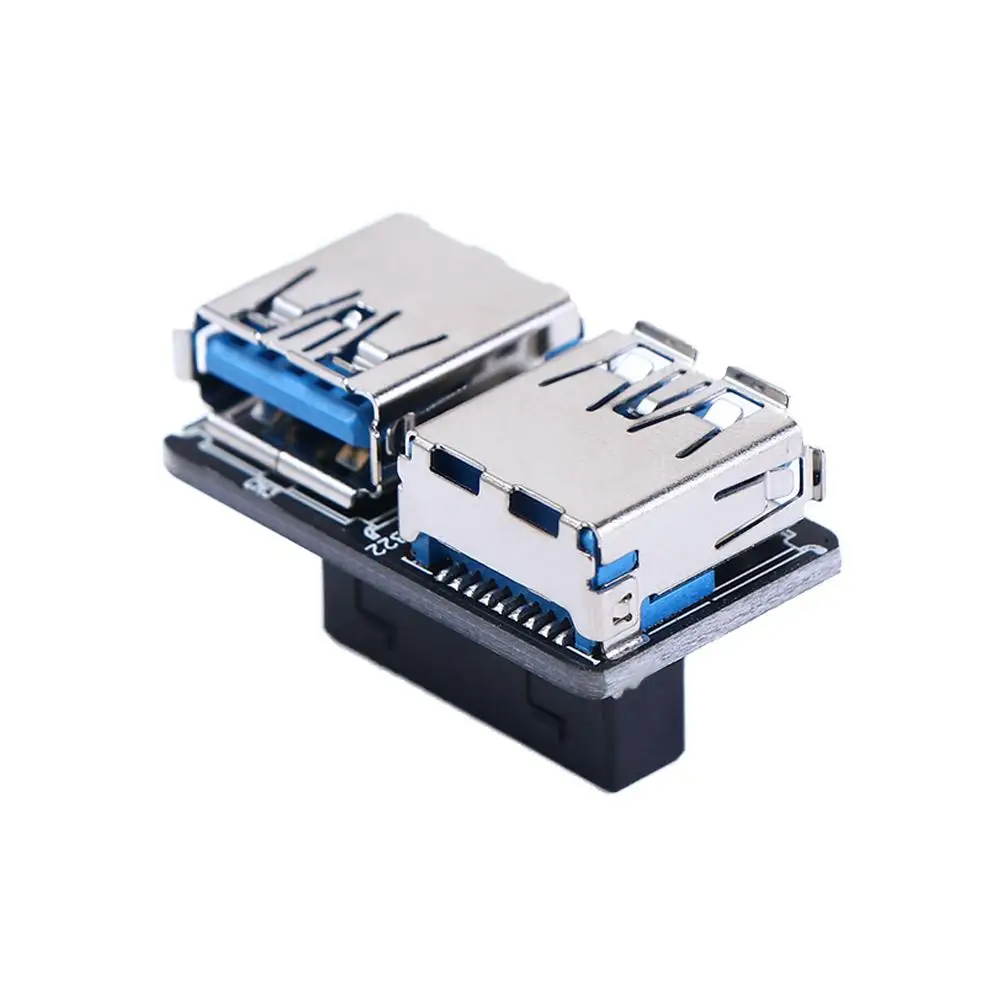 19 20 Pin Female Dual USB USB 3.0 A Female Adapter Converter Motherboard Adapter Motherboard  Converter Motherboard Adapter