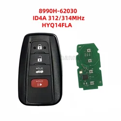 1PCS 4 Bottoni Chiave Dell'automobile ID4A 312/314MHz Chiave Intelligente 8990H-62030 Keyless Fob HYQ14FLA HITAG NCF29AxM telecomando per Toyota Mirai 2021-2023