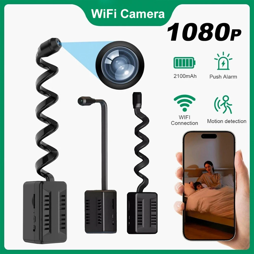 

Мини-камера Wi-Fi 1080P Камера безопасности с обнаружением движения Беспроводная камера няни для монитора для детей и домашних животных