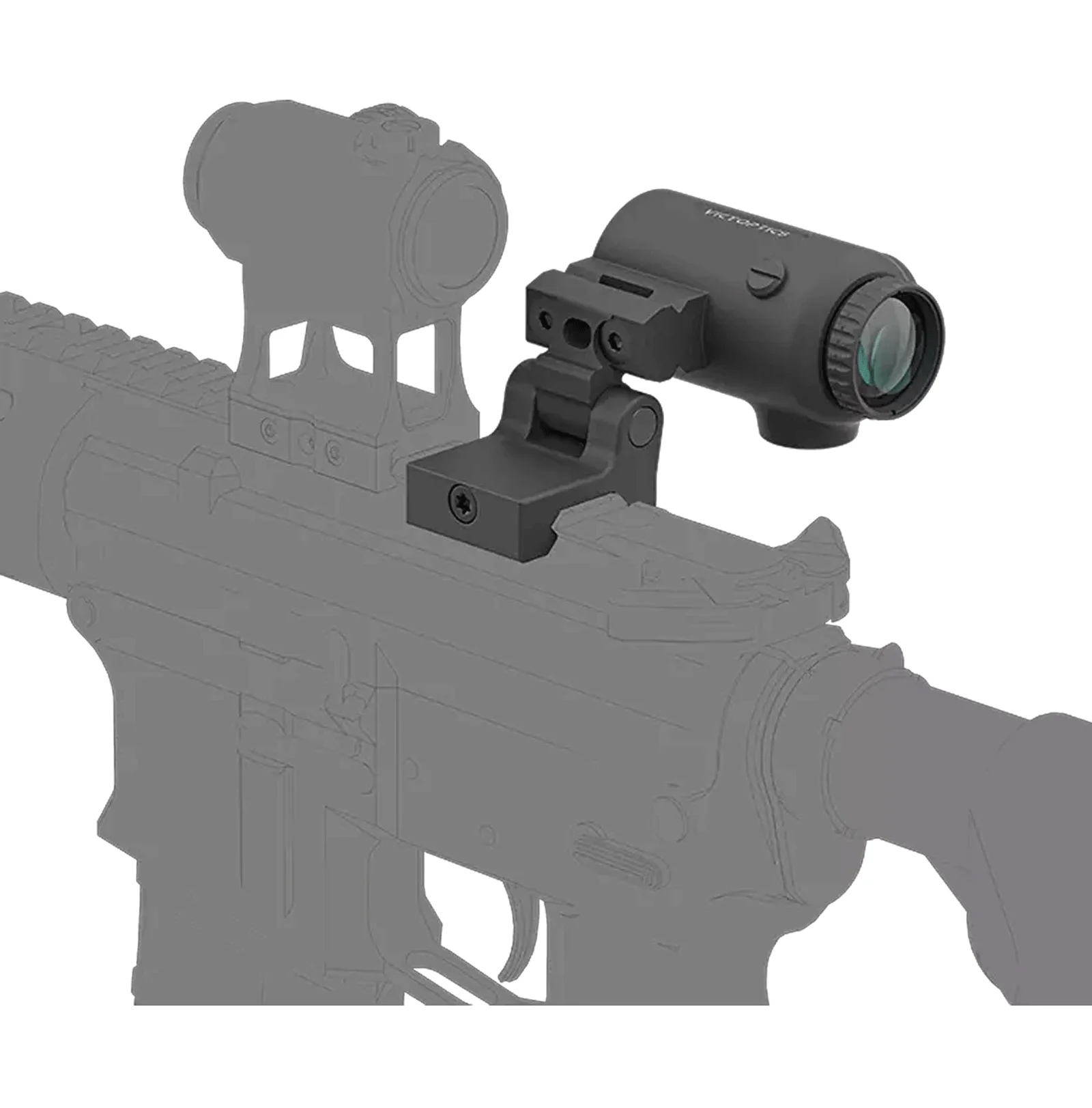 Victoptics 3x Vergrößerungsglas FMC-Linsen & Dual-Prism-System Sorgen für ein Helleres Schärferes Sichtfeld mit Klappbarer Seitenmontage – Detail 5