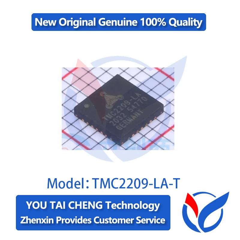 TMC2209-LA-T 2A 5.25V Controlador de motor IC QFN-28-EP(5x5) Marcado TMC2209-LA