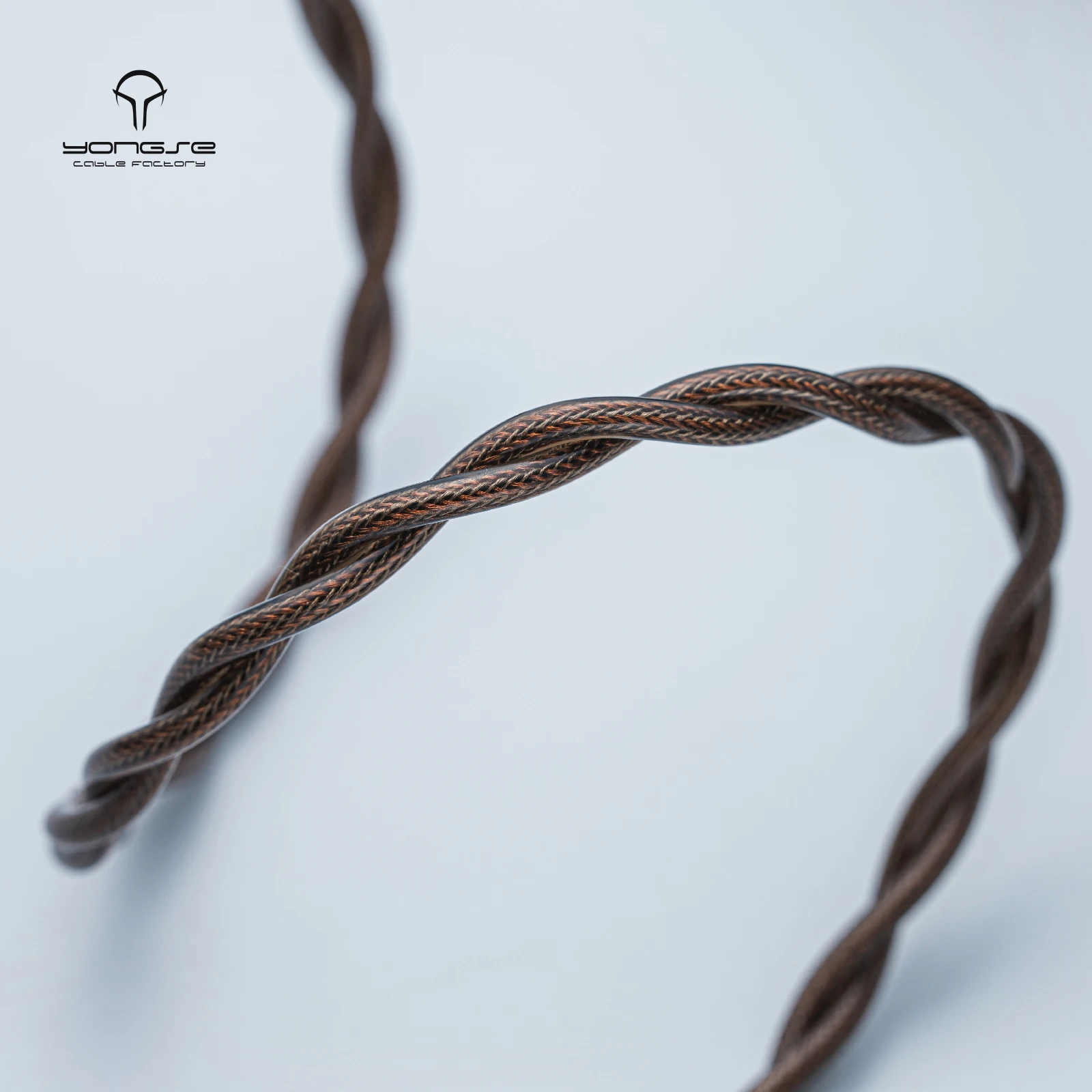 كابل سماعة أذن YONGSE Mech-X مطلي بالفضة ونحاس كريستالي واحد + كابل حماية من الجرافين #3