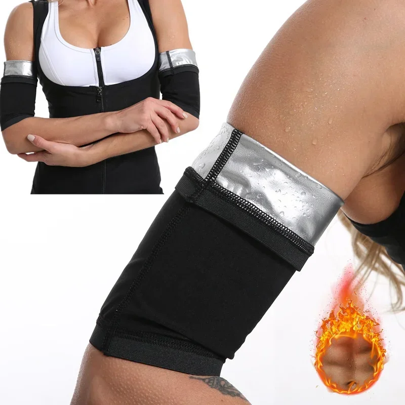 

1Pair Arm Training Slim Sleeves Sweatband Compression Sweatband Performance Arm Sleeves Sports Safety Fitness Arm Trimmer Strap