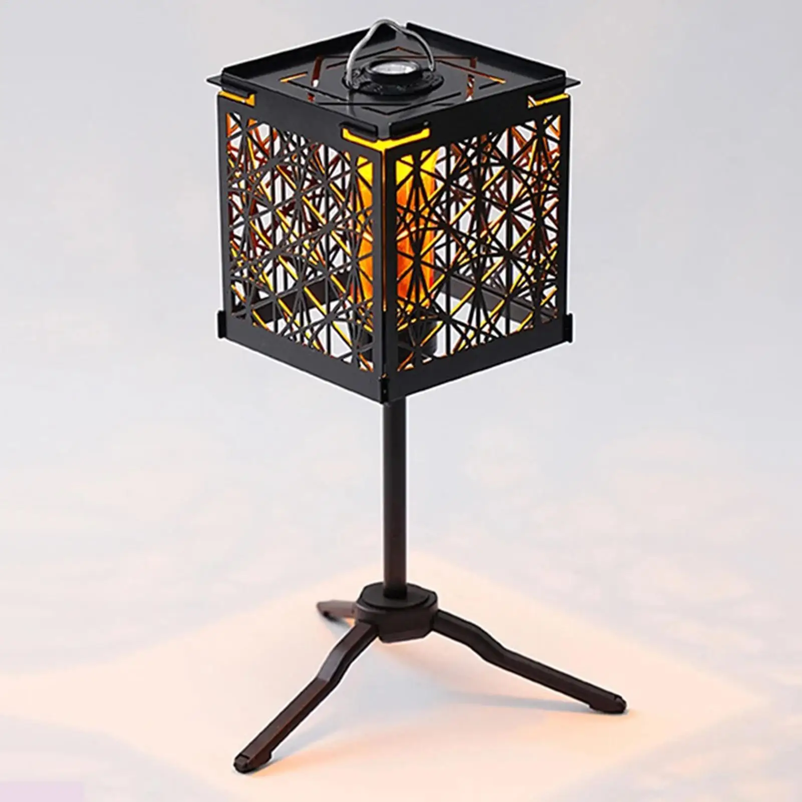 

Железный абажур, портативный съемный железный полый светильник, аксессуары, черный металлический абажур для кемпинга, крыльца, лужайки, заднего двора