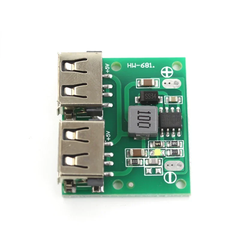 1pcs 9V 12V 24V to 5V DC-DC Step Down Charger Power Module Dual USB Output Buck Voltage Board 3A Car Charge Charging Regulator
