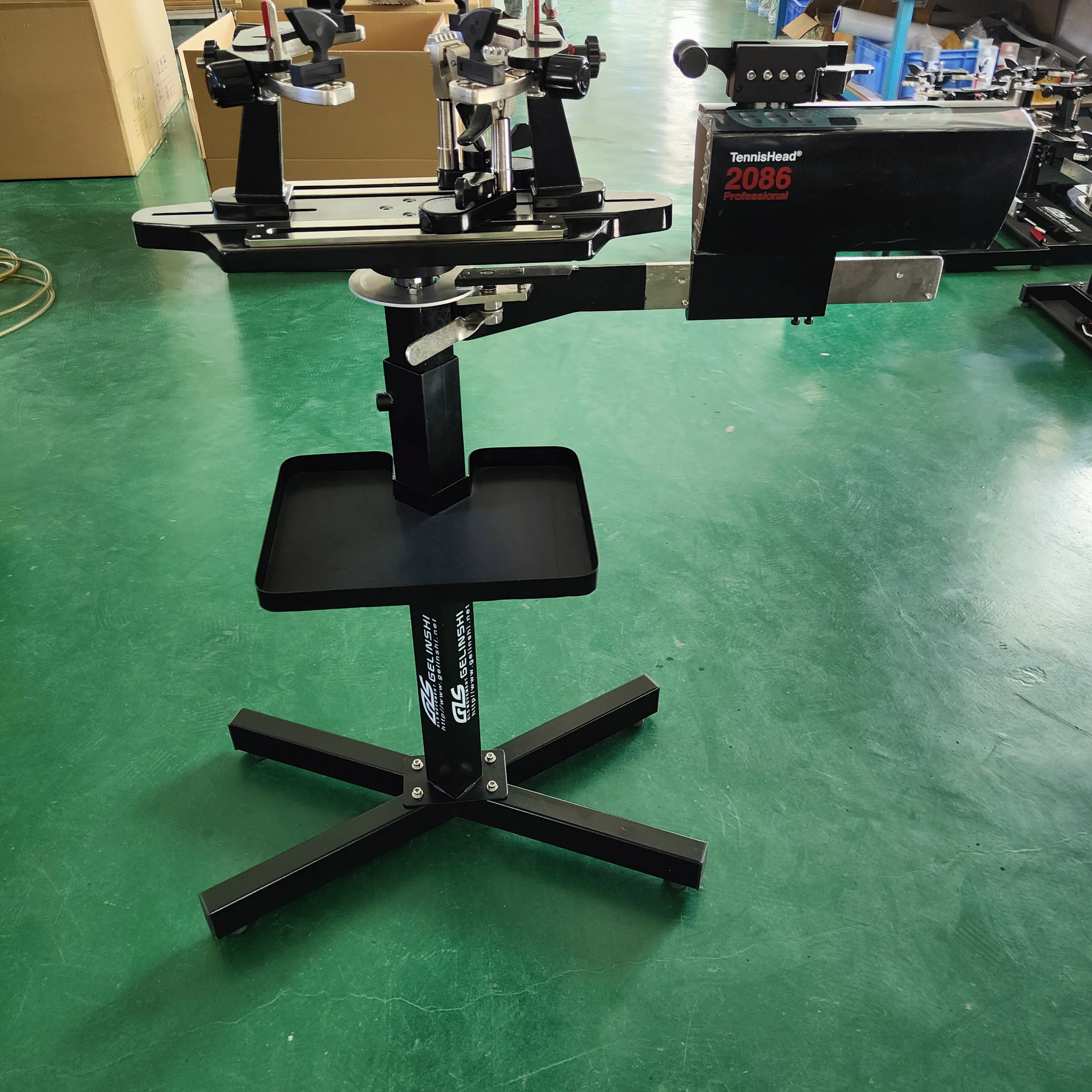 GLS-16406E Automatic Clamp Tennis Stringer Badminton Stringing Machine With Automatic Release Clamp
