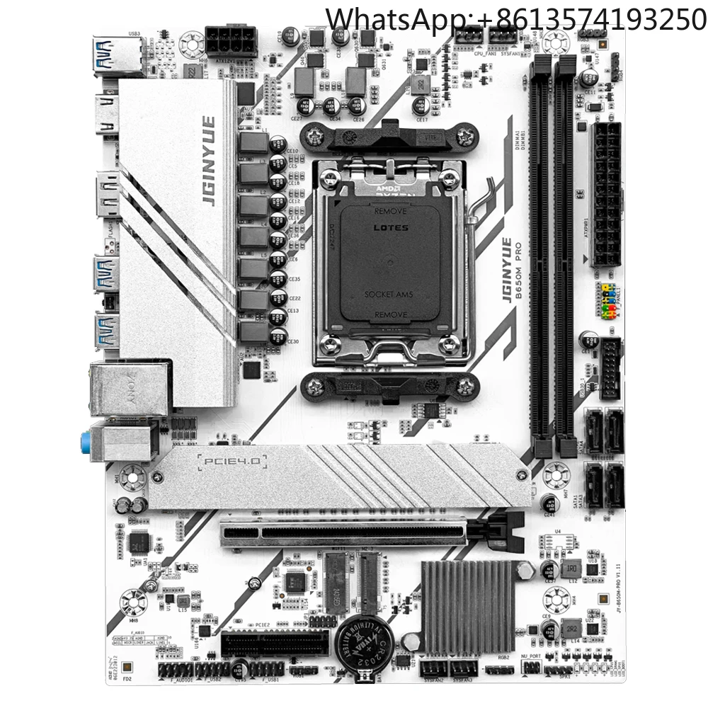 

JGINYUE M-ATX DDR5 RAM Gaming Motherboard with Double Memory Channel & SATA Chipset Desktop Integrated Graphics Card-New