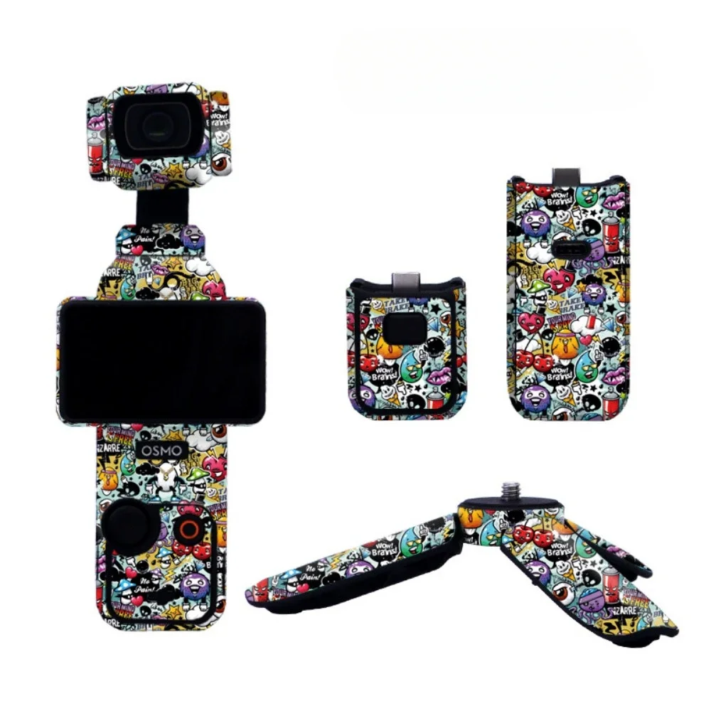 Decal Skin For DJI OSMO Pocket 3 Waterproof Full Body Sticker Anti-Scratch Protective Film Colorful PVC Handheld Accessories