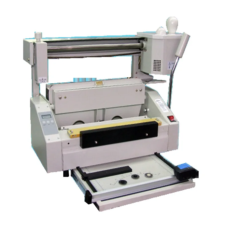 

Hardcover with indentation touch screen dotted line wavy line electronic temperature control RD-32 + bid binding machine