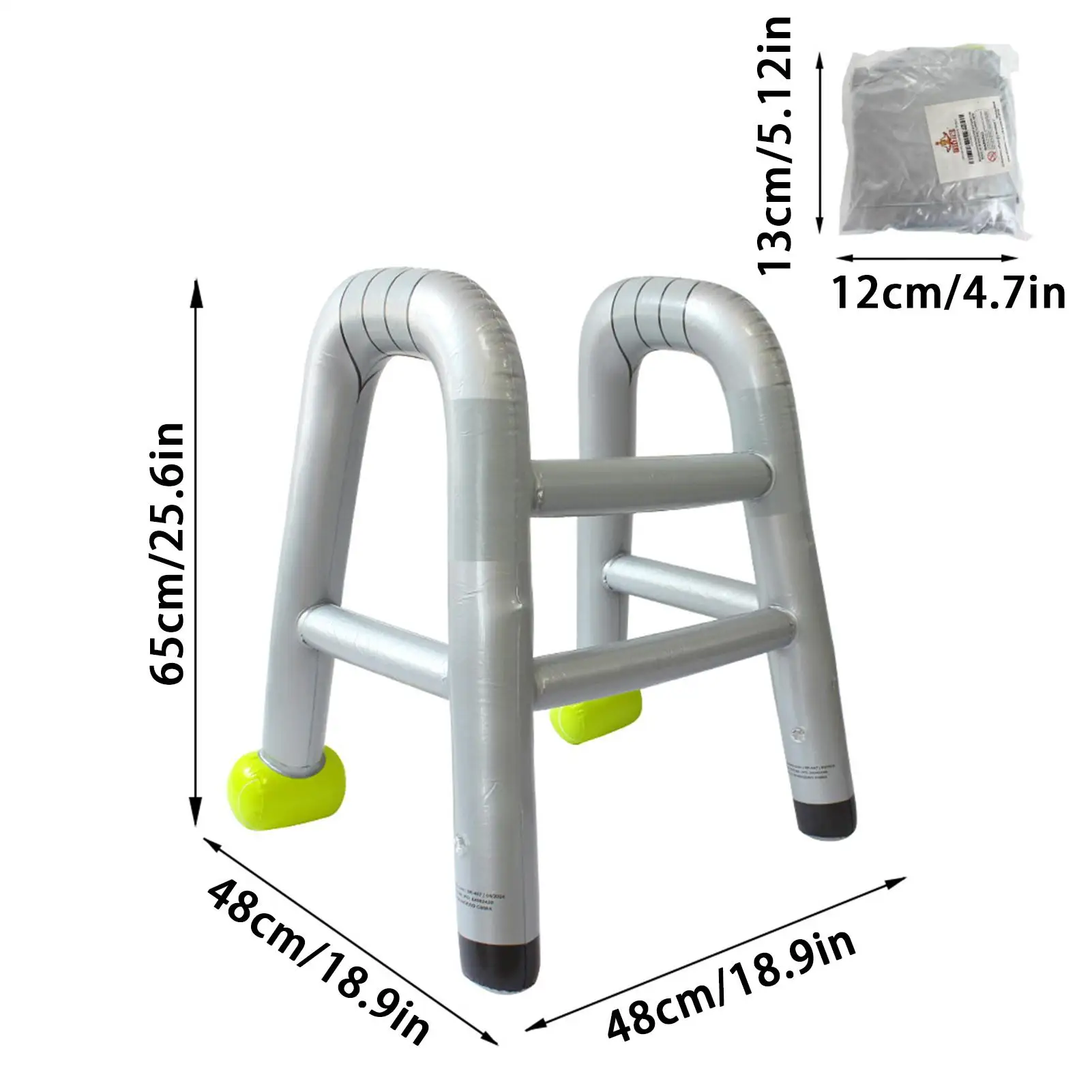 دعائم مشاية لكبار السن قابلة للنفخ، ديكورات حفلات مضحكة محمولة جواً لعيد الميلاد التقاعد، لعبة الكمامة كرنفال الهالوين