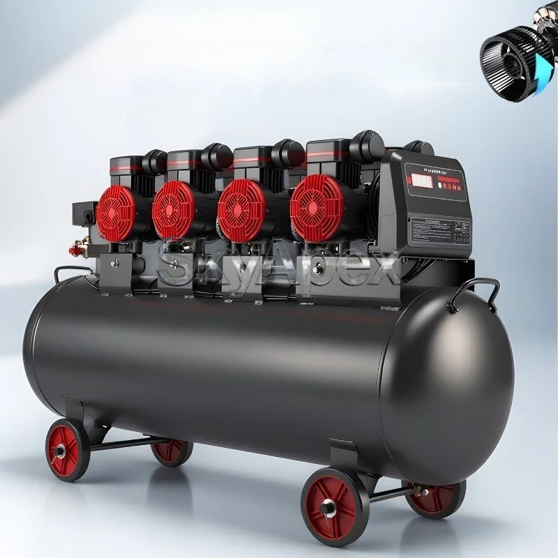 Oil Free Silent Air Compressor Industrial Large Pump Small Inflator Auto Repair Paint Woodworking Equipment - view 3