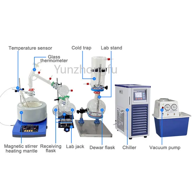 2L Rose Oil Distillation Machine Short Path Distillation