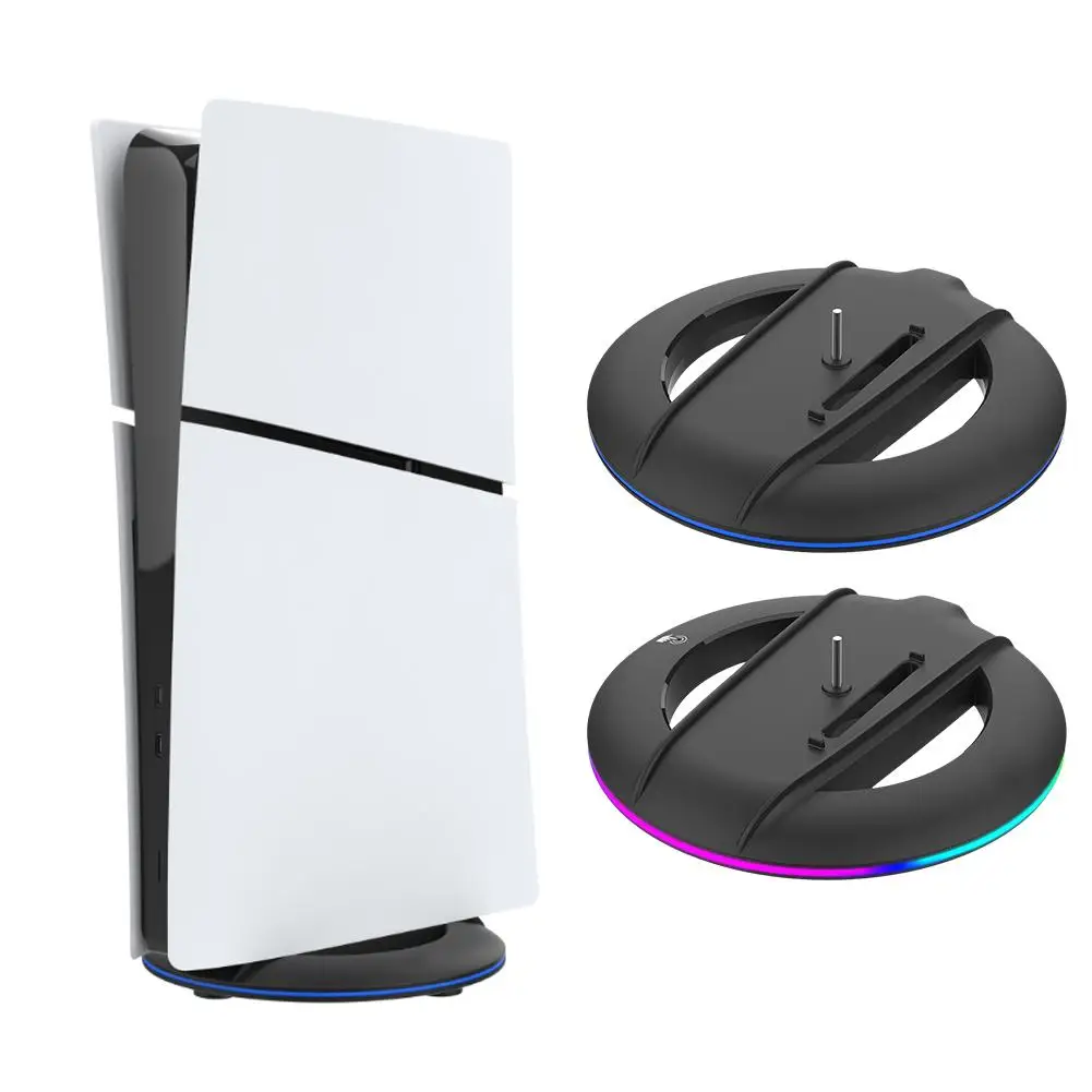 For Pro/slim Base Without Light/with RGB (optional) Vertical Stand  Gaming Console Base Bracket Accessory