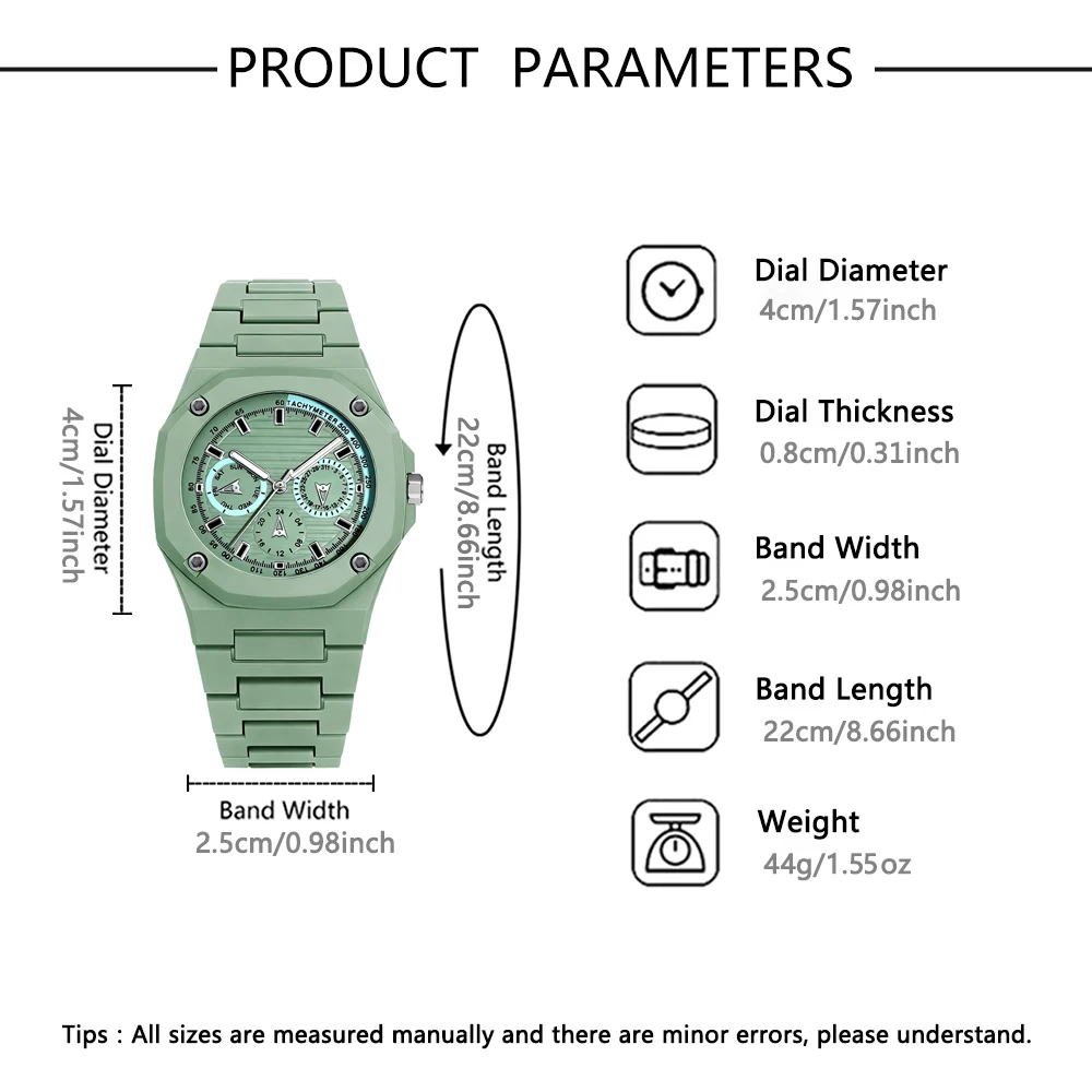 1-piece new watch, polygonal dial, fashionable and trendy accessory for outfit coordination, with a premium feel