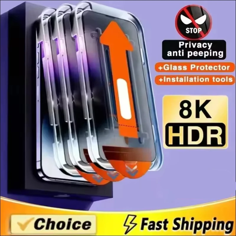 

Олеофобное антишпионское защитное стекло для Xiaomi Mi 17 Ultra 14 15 13 с защитой от подглядывания, без пыли при установке, закаленное стекло