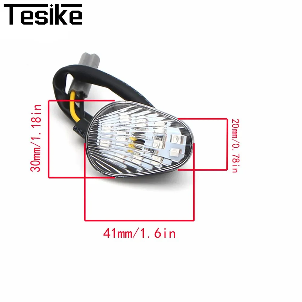الدخان أو واضح عدسة بدوره مصباح إشارة مصباح مؤشر فلوش جبل لياماها YZF R1 R3 R6 R6S FZ1 FZ6 FZ6R FZ07 FZ08 FZ09 MT-07