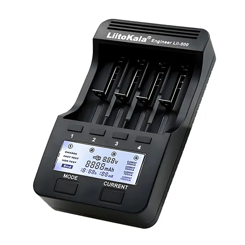 LiitoKala LII-500 Battery Charger LiitoKala LII-500 Smart Universal LCD LI-ion Ni Mh AA AAA 10440 14500 16340 17335 17500 18490 17670 18650 Battery Charger