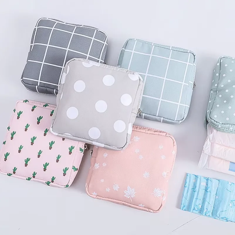 

Sanitary Napkin Storage Bag Auntie Napkin Portable Storage Bag Large Capacity Sanitary Cotton Monthly Event Small Bag
