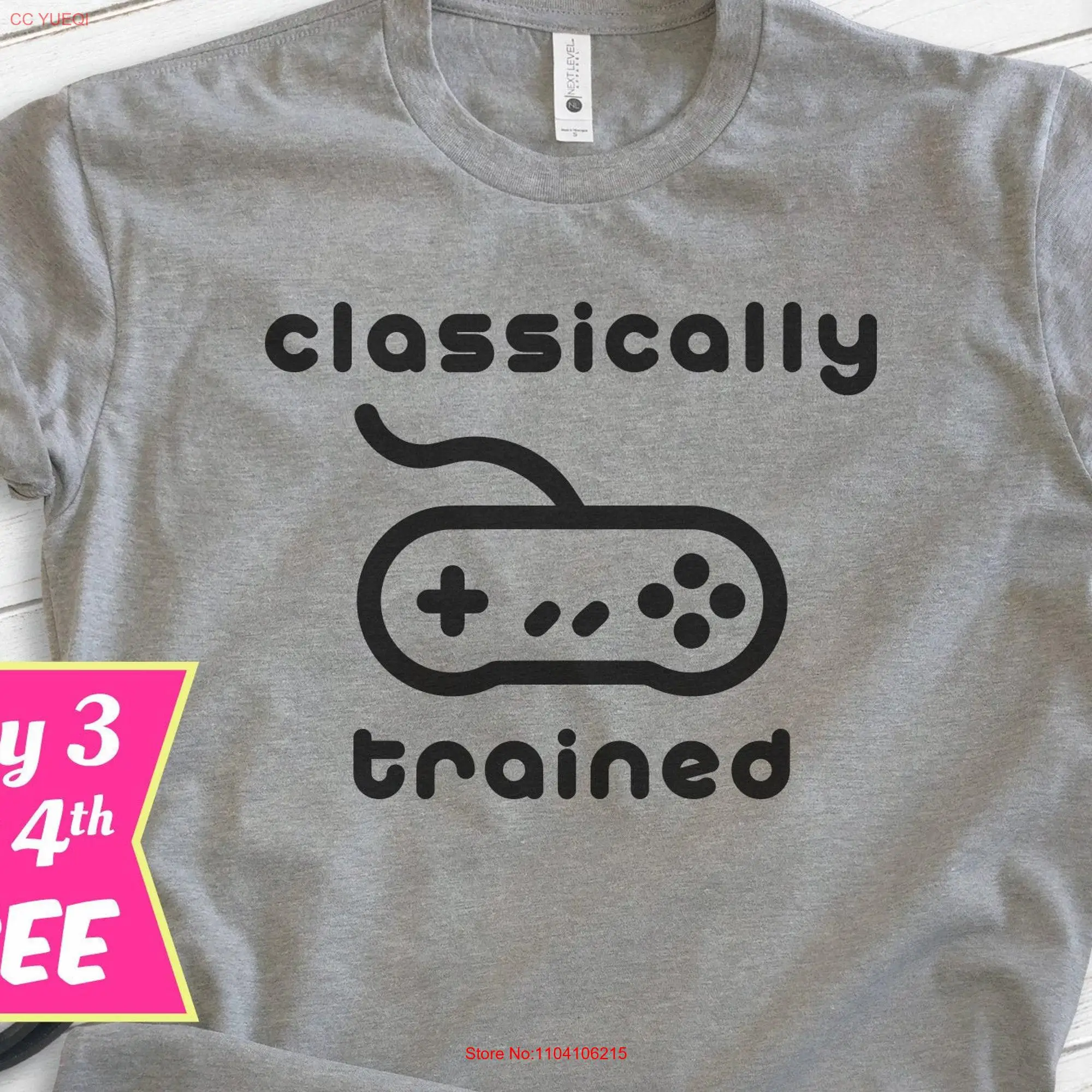 Classically Trained T Shirt Video Game Gamer Gaming long or short sleeves