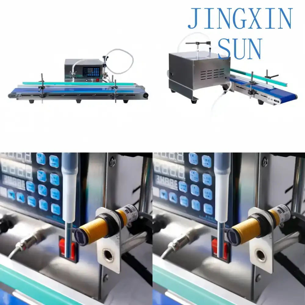 2025 Compact Magnetic Pump Filler Conveyor Semi-Auto High Precision for Essential Oils Eye Drops Beverages Water Canned Food