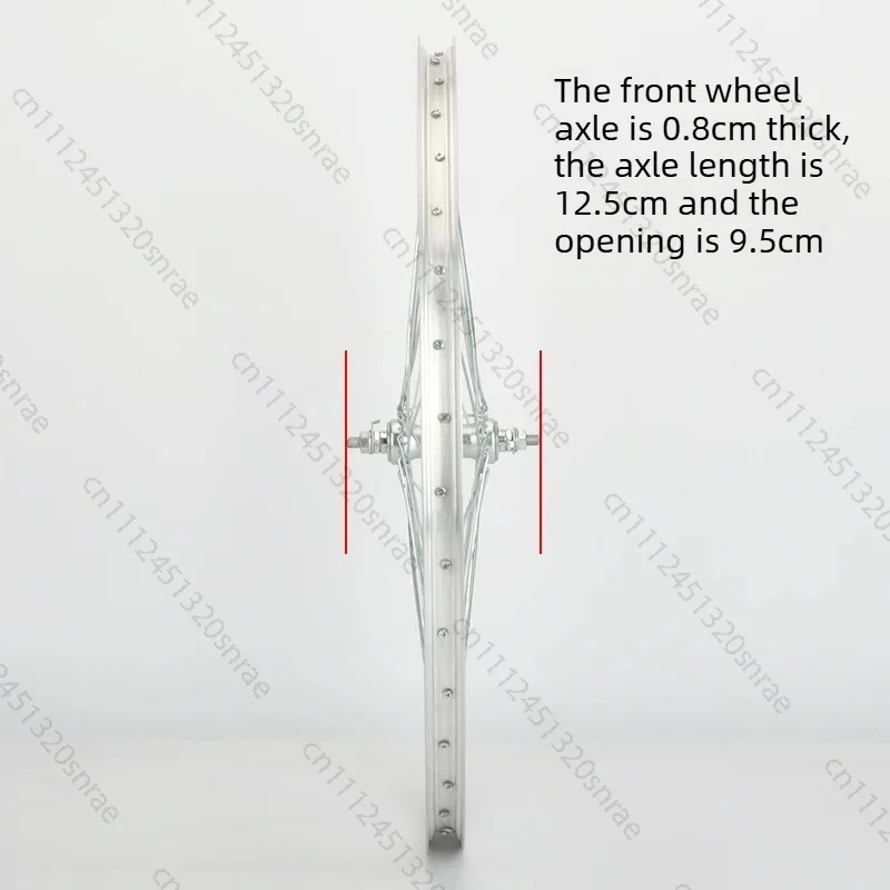 Bicycle Thickened Aluminum Alloy Wheel Hub 2022/24/26 Inch Lightweight Bicycle Wheel Rear Ring Aluminum Wheel Set
