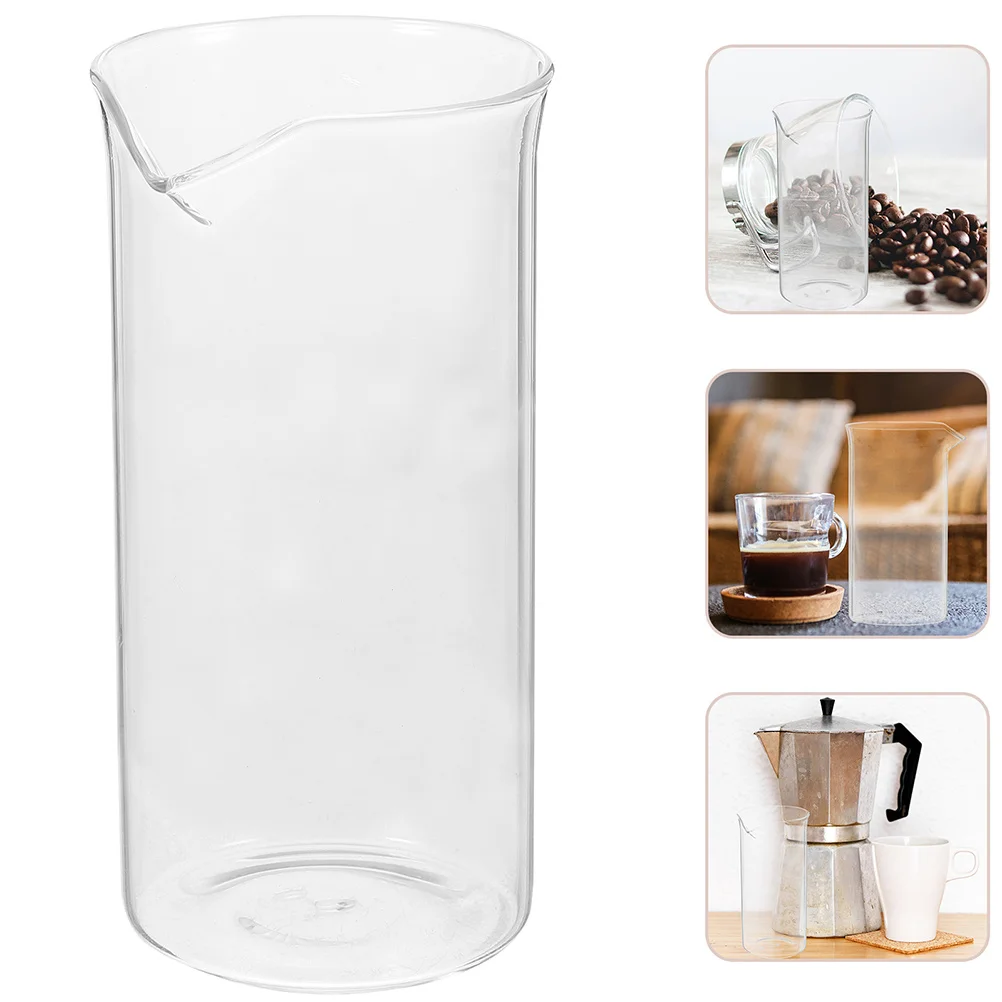 

Термостойкая стеклянная чашка-пресс для кофе, прозрачный стакан для заваривания, для фильтр-кофеварки, экстракции эспрессо, для офиса и дома