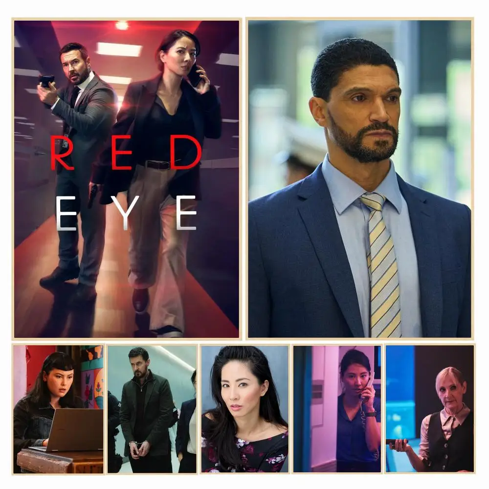 tv series R-Red Eye-E Poster Decorative Wall Art Sticker for Cafe Office Bedroom and Living Room