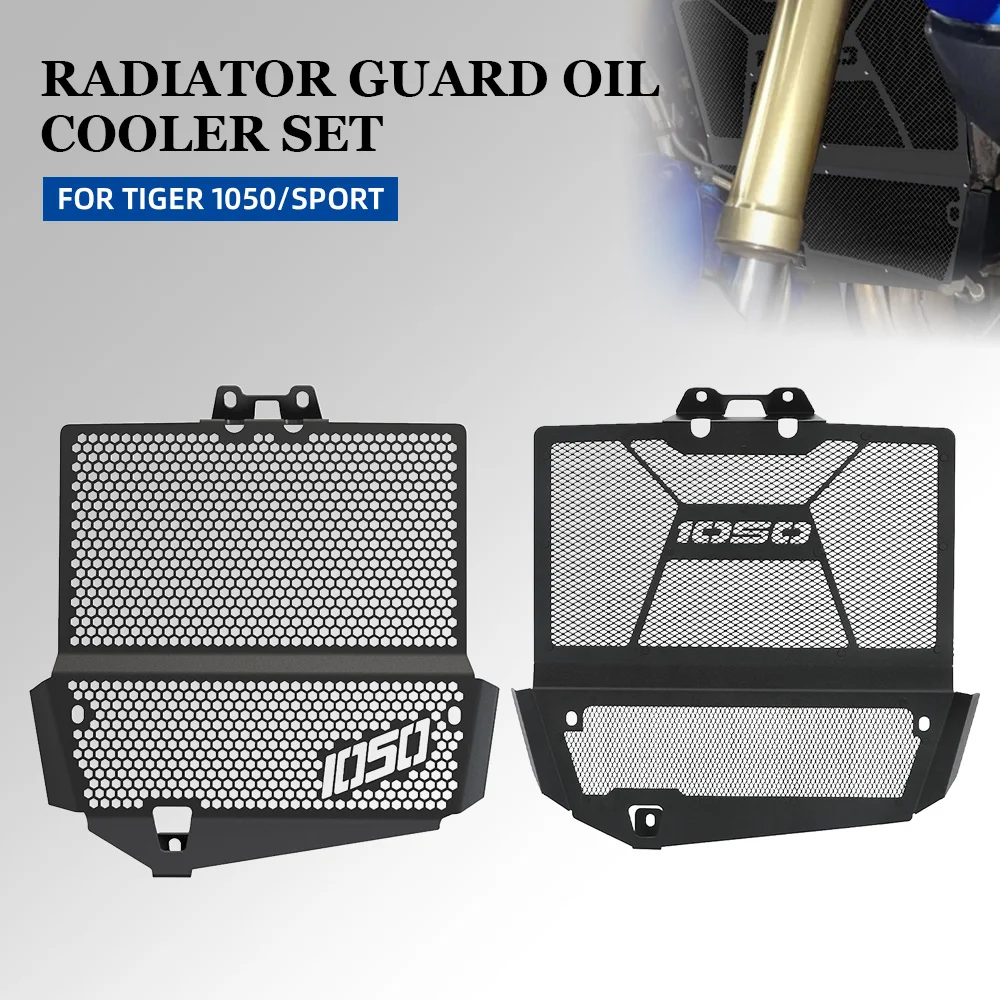 

Motorcycle FOR Tiger 1050 2006-2020 2021 Radiator Guard Grille Cover Protector Oil Cooler Set Accessories FOR Tiger1050 SE/Sport