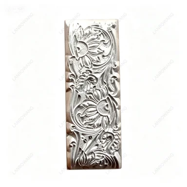 Continuously Splicable Sunflower Pattern Embossing Mold For Vegetable Tanned Cowhide Belt DIY Handmade Leather Craft Stamping