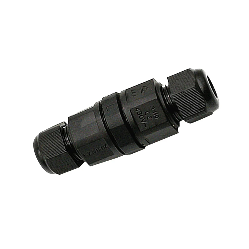 

1pc Ip68 Waterproof Wire Connector Black Cable Linker For Outdoor Lighting Accessories Power Electric Wiring Water Resistant