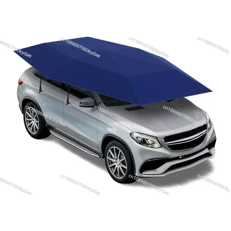 Car Sunshade Umbrella 4.8 4.2M Automatic Car Awning Mobile Canopy Anti‑Hail Anti‑Falling Object Retractable Accessories Sun Tent