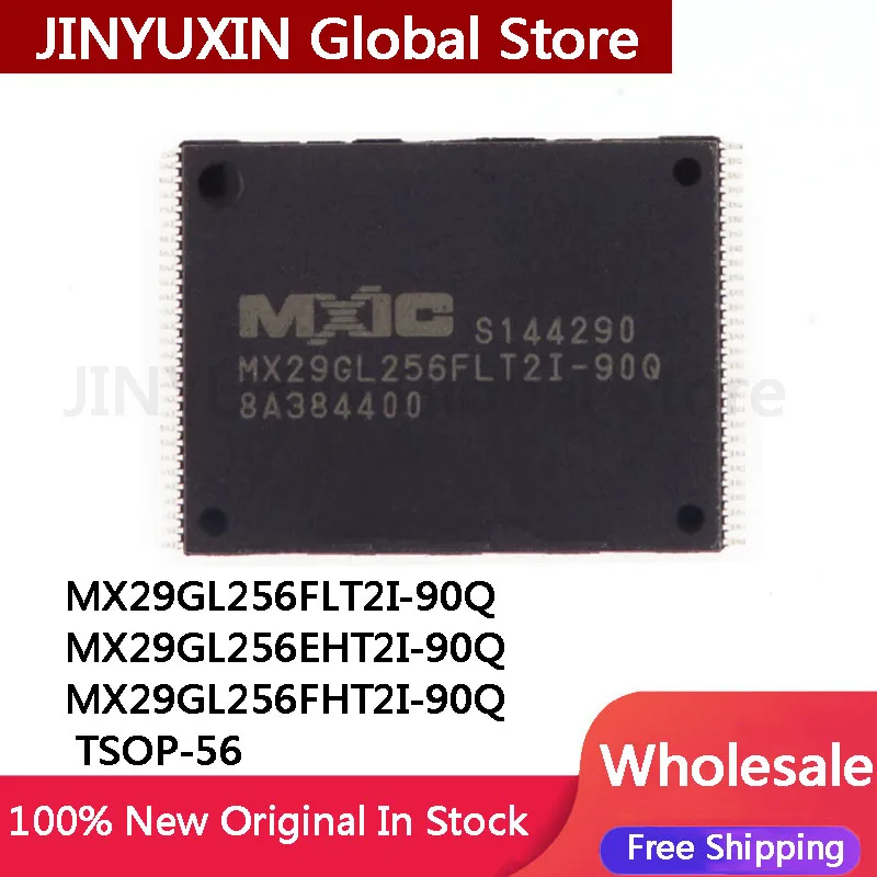 1Pcs New MX29GL256FLT2I-90Q MX29GL256FLT2I MX29GL256EHT2I-90Q MX29GL256EHT2I MX29GL256FHT2I-90Q MX29GL256FHT2I TSOP-56 IC