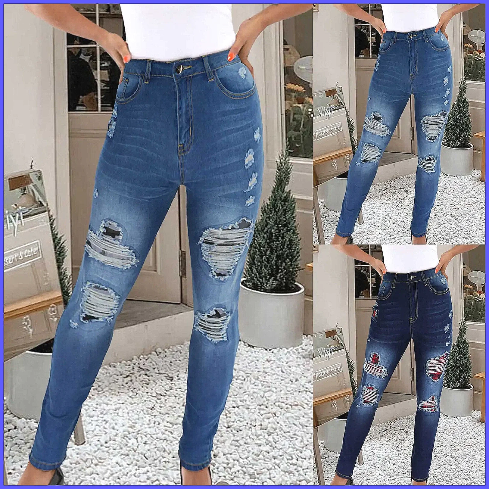 Vintage High-Waist Skinny Jean – Skinny Jeans Ripped Bewertung und Preis