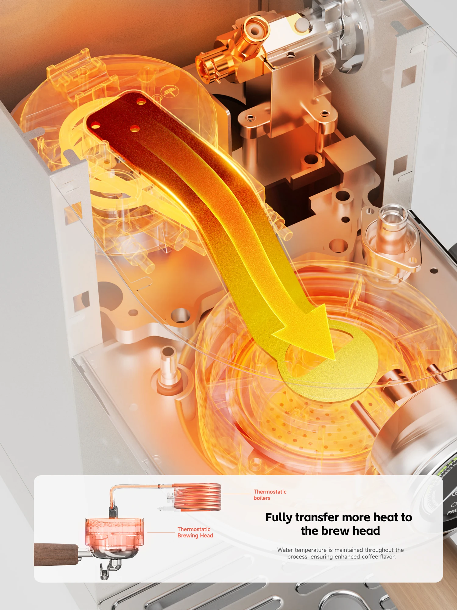 Hibrew máquina de café expresso semiautomática, 3 níveis de temperatura ajustável, fria/quente, 20bar, cappuccino h13