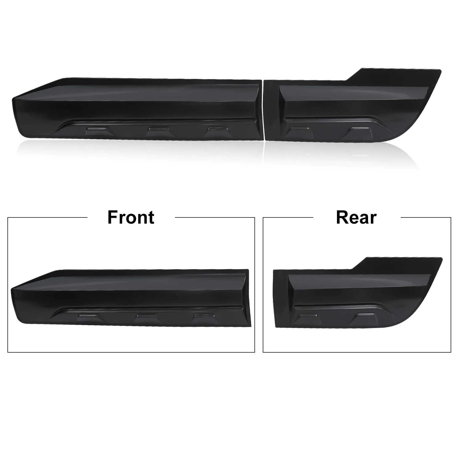 Side Door Body Cladding Black Molding Guard for Mitsubishi I200 Triton 2015 2016 2017 2018 Double Cabin Accessories