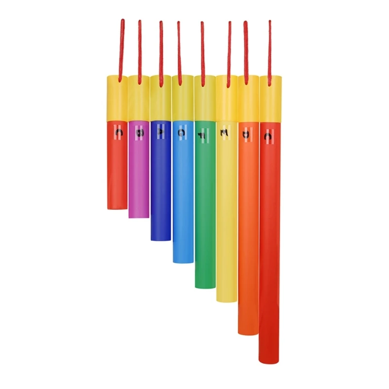 Orff Eight-tone Tubes Plastic Orff Sound Tube Musical Instrument Orff Music Teaching Accessories Early Education Toy