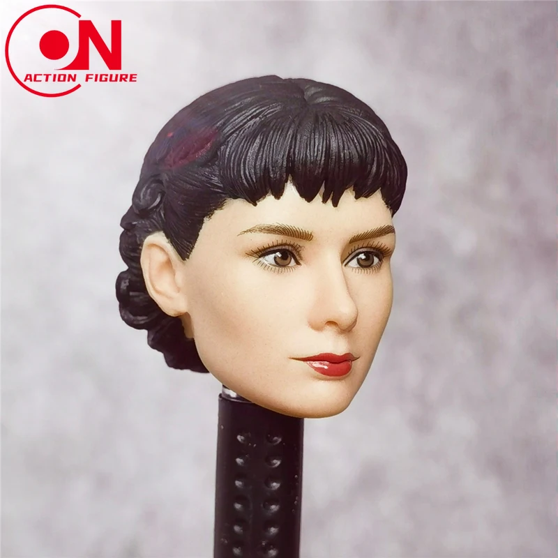 Accesorios de figuras femeninas a escala 1/6, cabeza esculpida de Audrey Hepburn para muñecas de figura de acción de 12 ", juguetes modelo