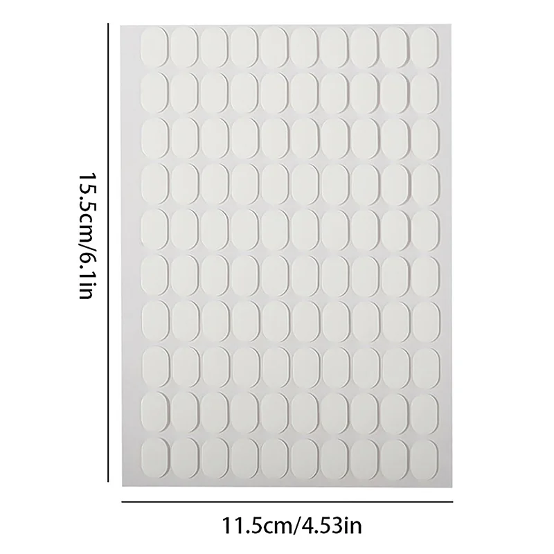 1000 قطعة اضغط على ضعف الجانب هلام الشريط-10 ورقة مسمار الغراء لاصق ملصقات واضحة مانيكير الفن عرض موقف ممارسة العرض