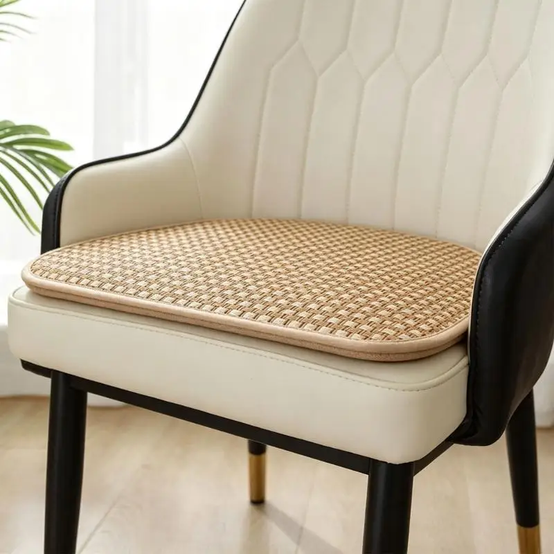 Grip Base Chair Pad in Plant Fiber for Desk and Study Chairs 